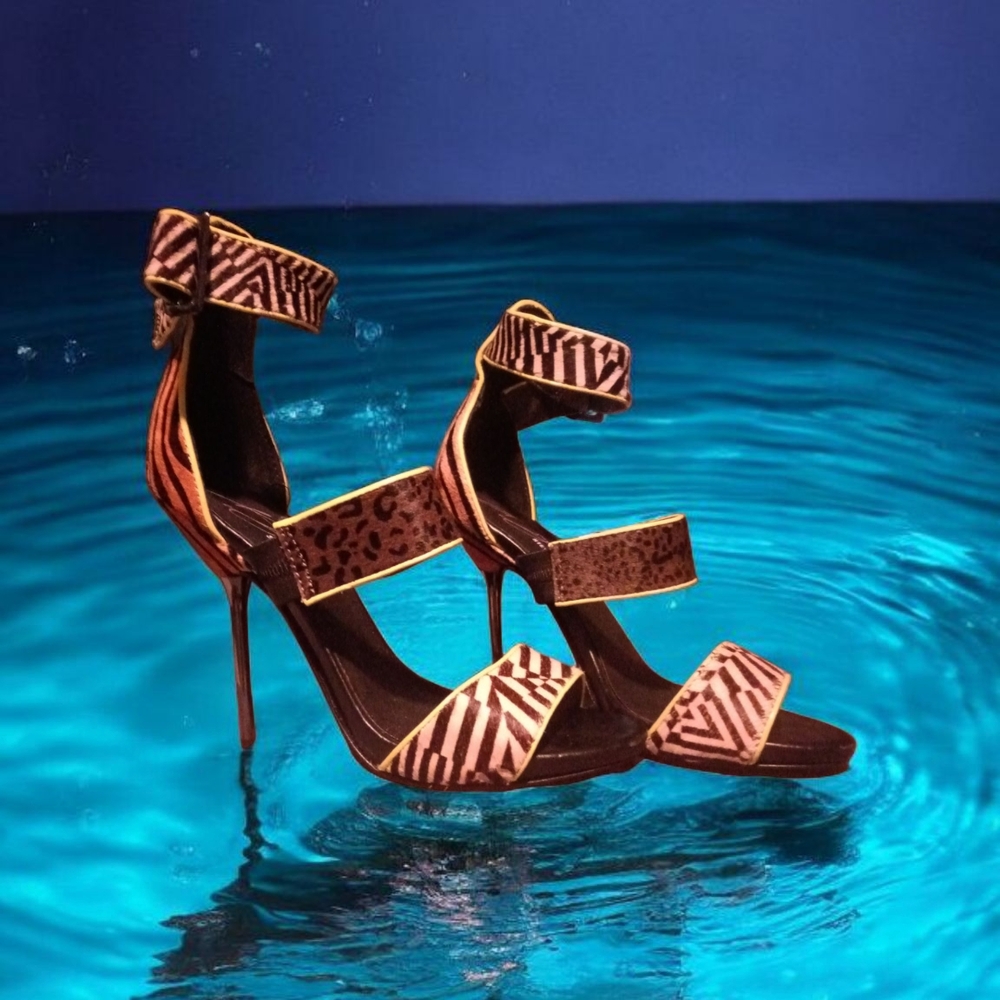 Stylish Animal Print Women's Heels